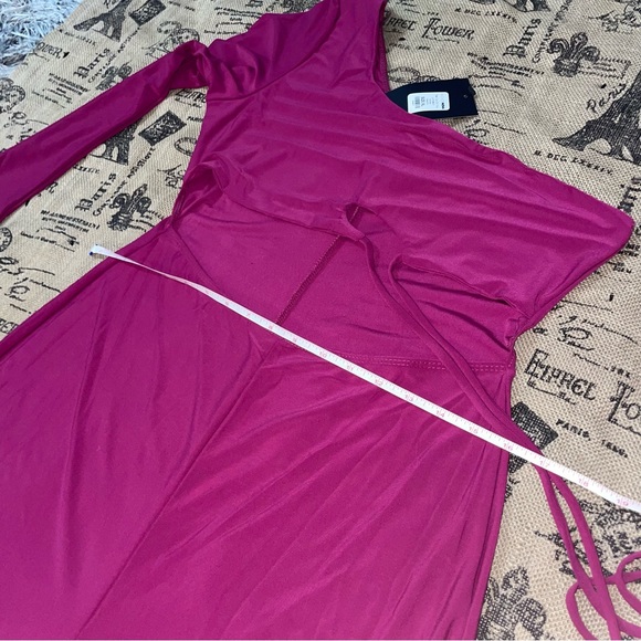 Fashion Nova NWT! Tied Up On You Magenta  Jumpsuit Size XL - Picture 10 of 13